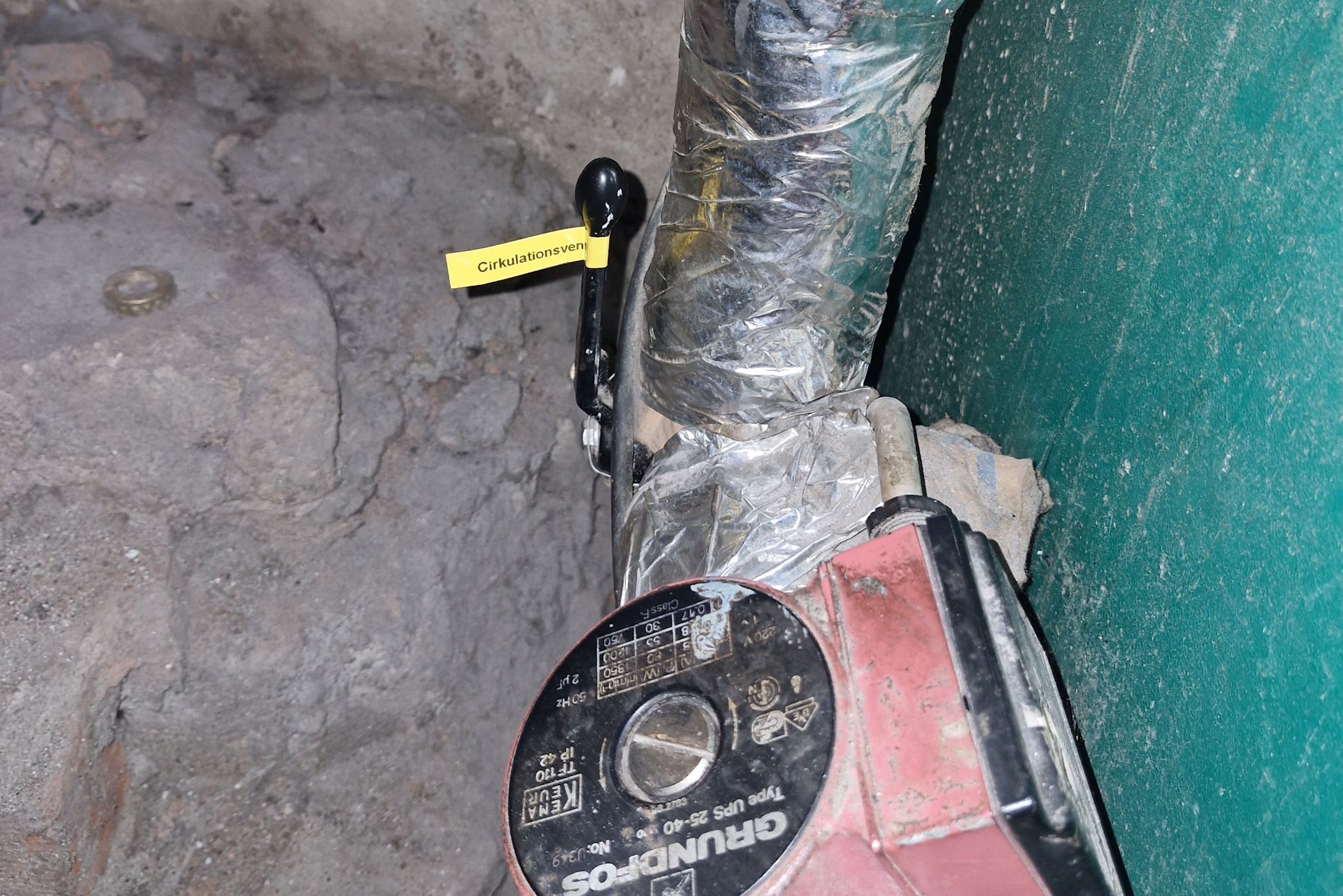 Stäng cirkulationsventil